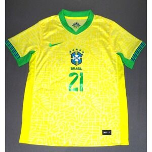 Nike Dri-Fit CBF Brasil ENDRICK Soccer Football Jersey Men's Small